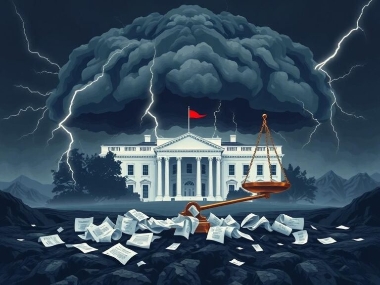 Flick International A dramatic storm cloud over the White House symbolizes political tension