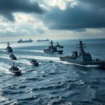 Flick International NATO naval exercise featuring military vessels in the Baltic Sea