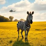 Flick International A majestic zebra stands in a Tennessee pasture during its dramatic rescue.