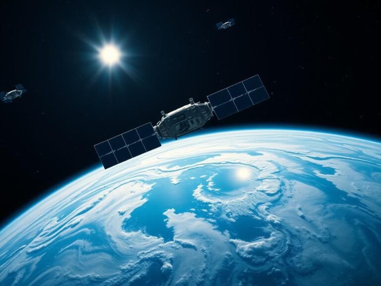 Flick International Two Chinese satellites docking in geosynchronous orbit above Earth