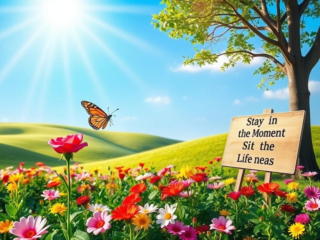 Flick International A vibrant butterfly hovering over a blooming rose in a colorful garden symbolizing recovery and hope.