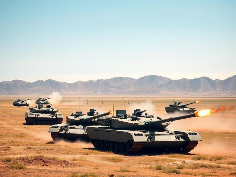Flick International U.S.-made Abrams M1A2T tanks during live-fire exercises in Taiwan