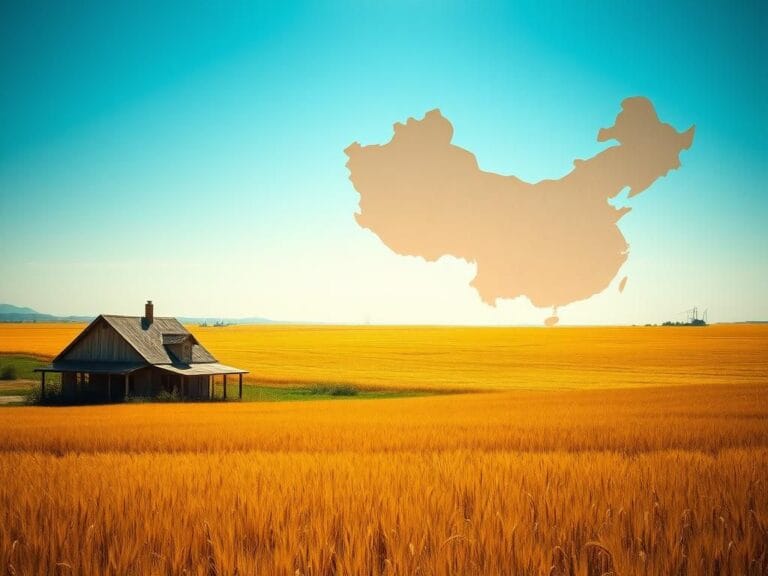 Flick International American farmland with an abandoned farmhouse and military bases in the background