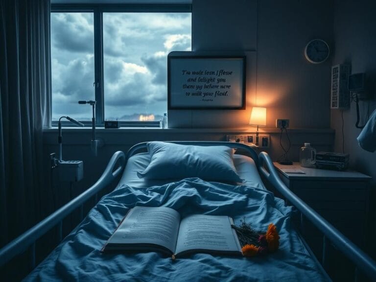 Flick International A dimly lit hospital room depicting resilience and hope during Ben Askren's health battle