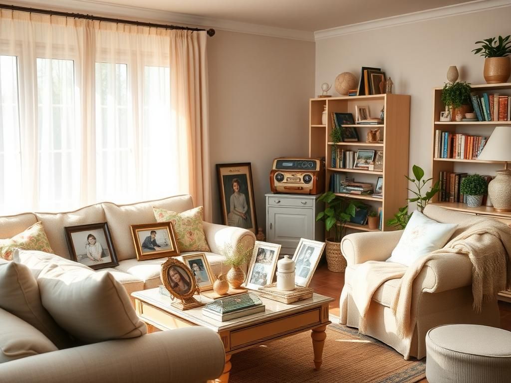 Flick International Cozy living room filled with natural light, reflecting themes of love and nostalgia.