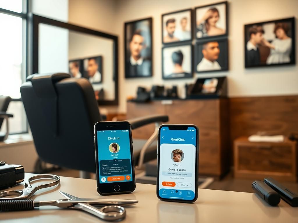 Flick International Close-up of a sleek modern hair salon with professional styling tools and a stylish barber chair