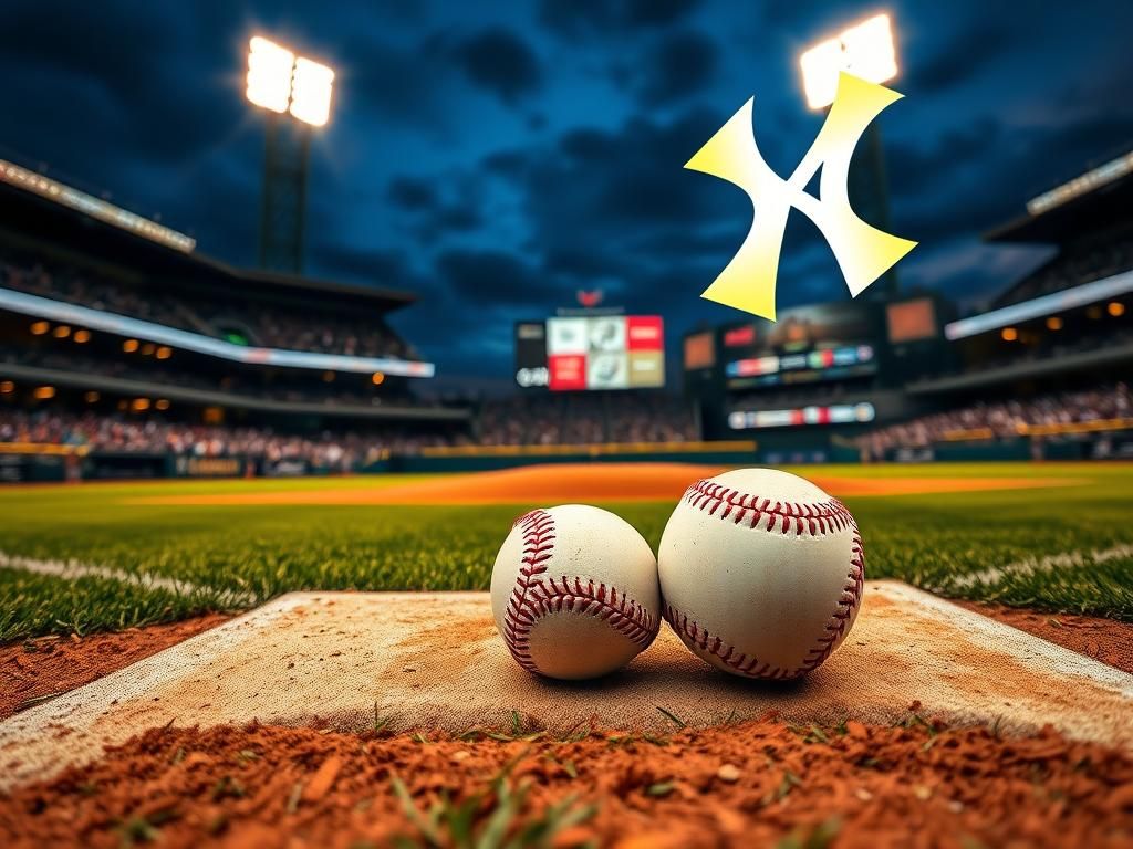 Flick International Close-up of a baseball on home plate with visible dirt, symbolizing the intensity of a Yankees game