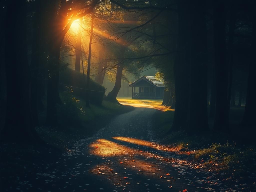 Flick International A serene forest path symbolizing emotional struggles in relationships