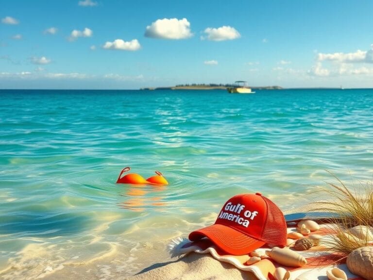 Flick International Lara Trump paddleboarding in an orange bikini on a sunny day in Rhode Island