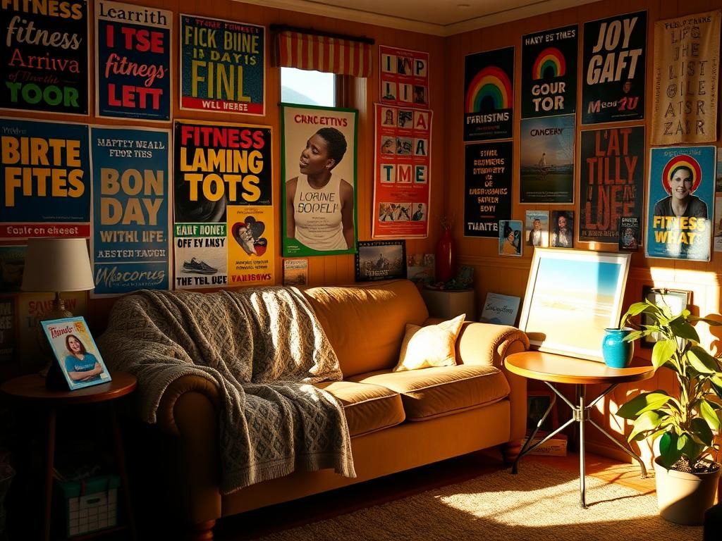 Flick International Warmly-lit room filled with memorabilia celebrating Richard Simmons