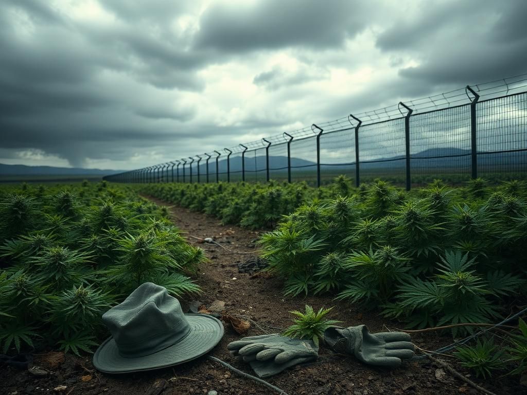 Flick International Abandoned belongings on a cannabis farm symbolizing loss and urgency