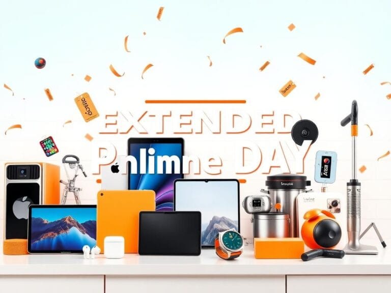 Flick International A vibrant collage of electronic devices and household gadgets available for extended sale after Prime Day