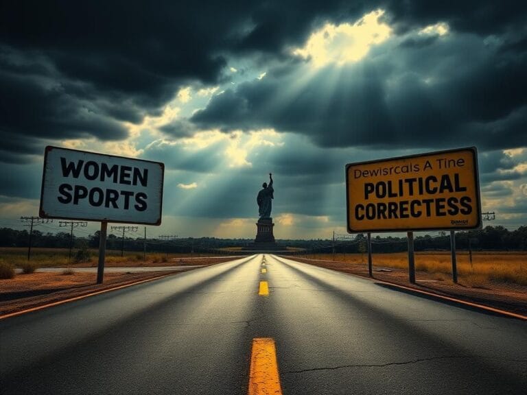 Flick International A stark, empty American political landscape symbolizing division and controversy