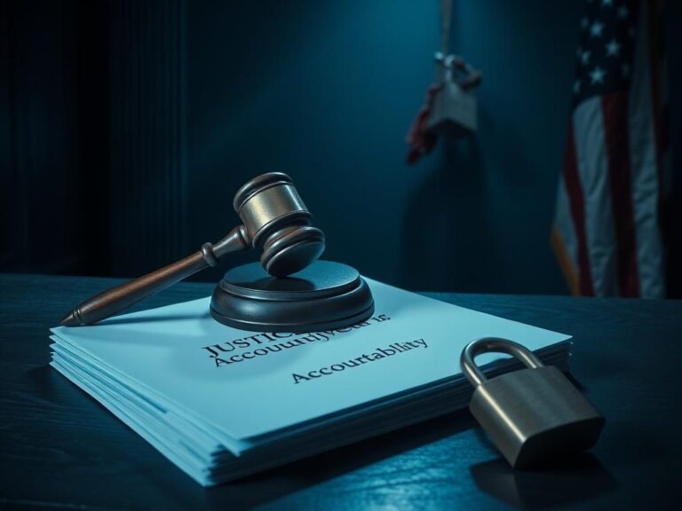 Flick International Gavel resting on legal documents symbolizing justice and accountability