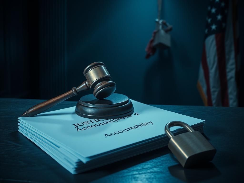 Flick International Gavel resting on legal documents symbolizing justice and accountability