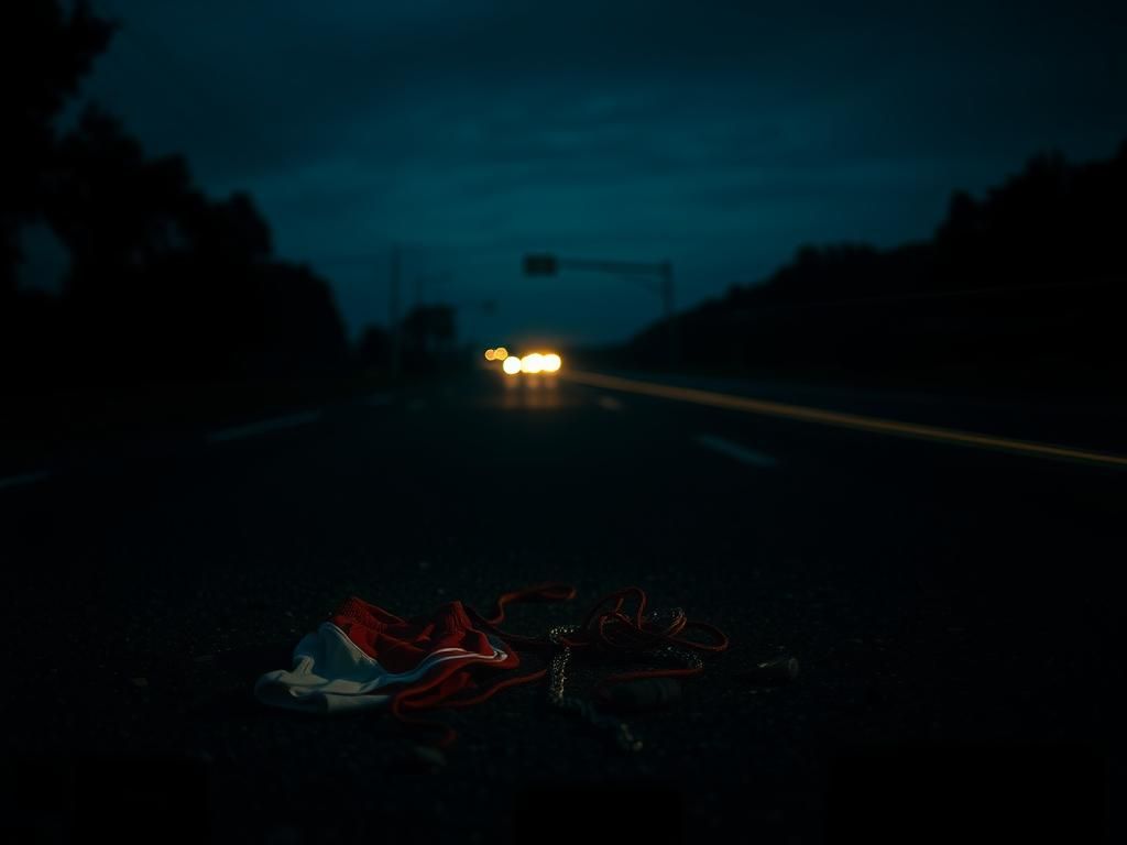 Flick International A dimly lit roadside scene in Oklahoma after a tragic event