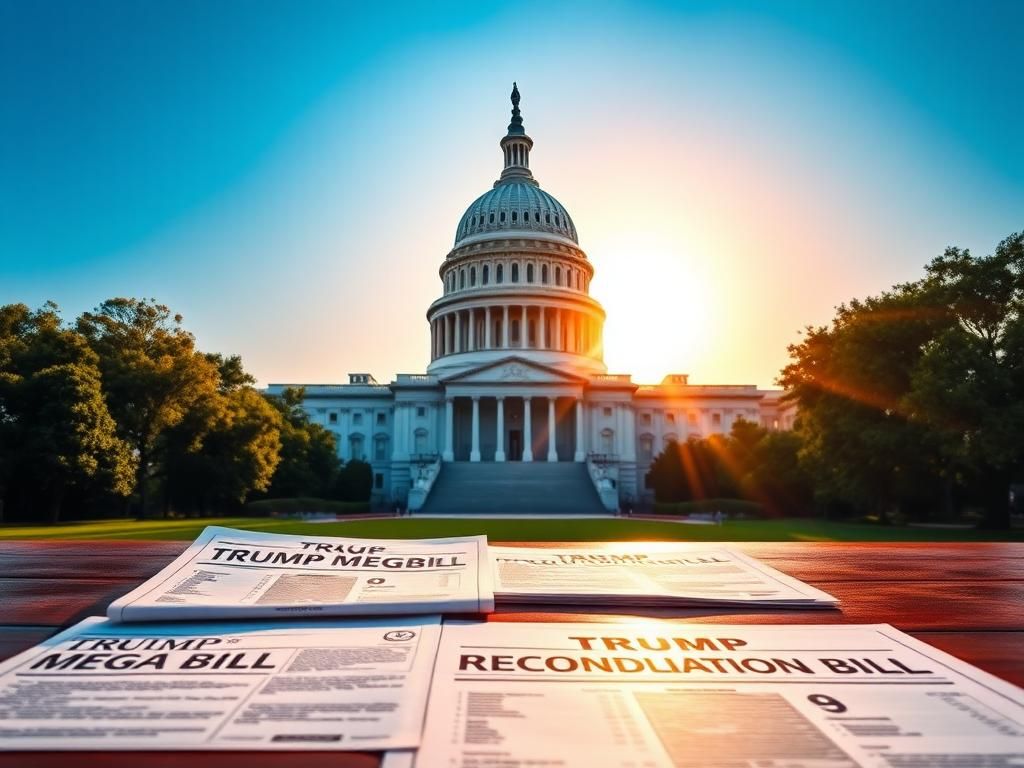 Flick International A powerful scene of the U.S. Capitol with financial documents symbolizing legislative action