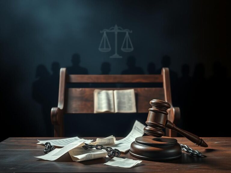 Flick International Dramatic courtroom scene illustrating the tension in a high-profile legal battle