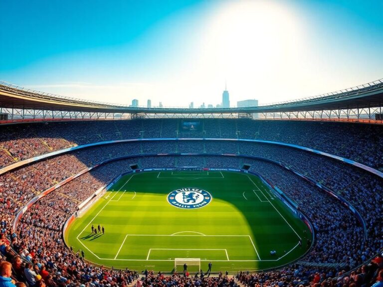Flick International Aerial view of MetLife Stadium filled with enthusiastic Chelsea and Paris Saint-Germain fans