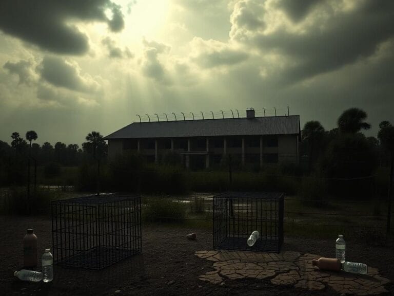 Flick International Exterior view of a detention facility surrounded by Florida Everglades vegetation