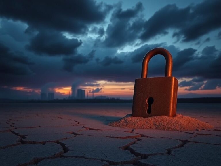 Flick International Barren landscape at dusk symbolizing Iran's escalating tensions with international community