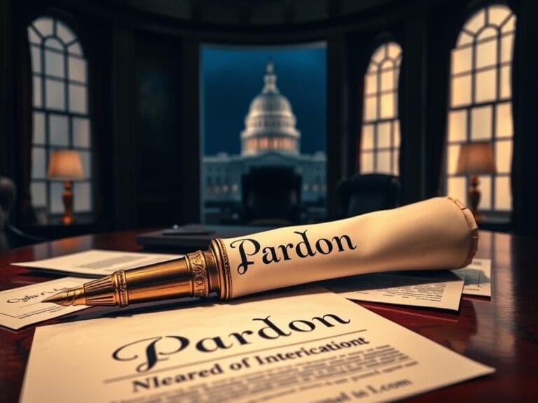 Flick International Ornate autopen surrounded by legal documents and parchment scroll in a polished office setting