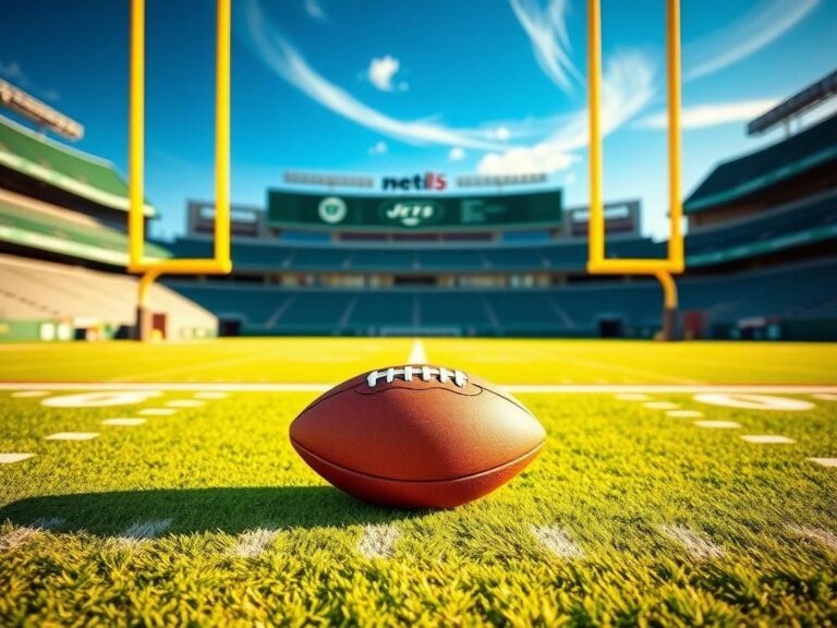 Flick International Dynamic football field under warm afternoon sun with yard markings and goalposts