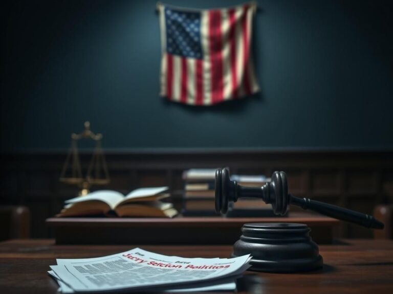 Flick International A dramatic courtroom scene featuring a wooden judge's bench and a gavel