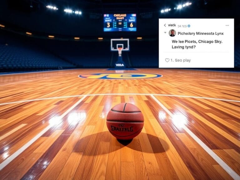 Flick International Abandoned basketball on a vibrant court highlighting a missed opportunity