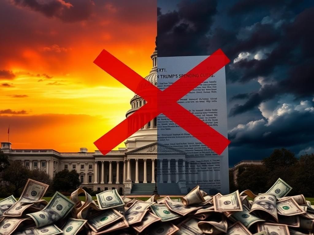 Flick International Dramatic split scene illustrating Capitol building at sunset and stormy skies depicting political conflict