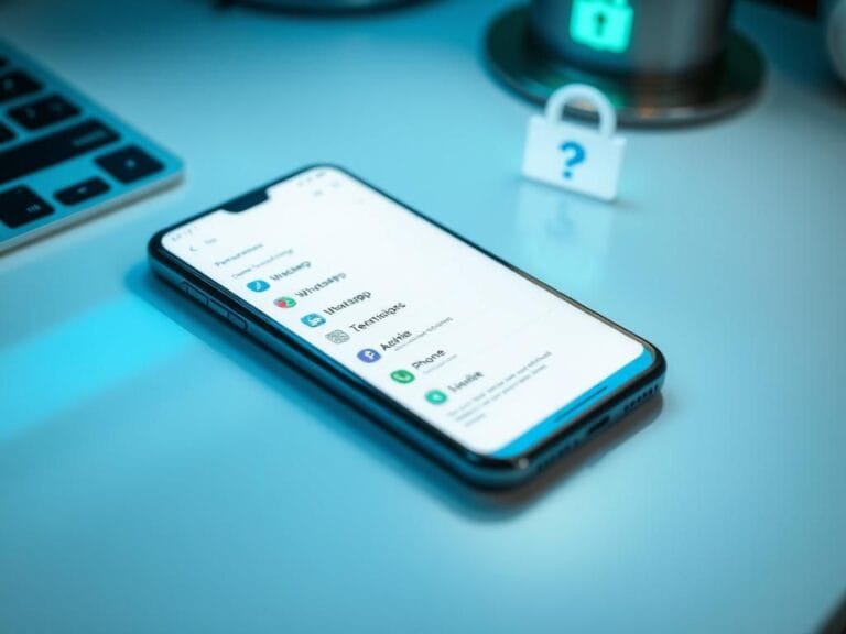 Flick International Smartphone displaying settings menu for app permissions and privacy settings