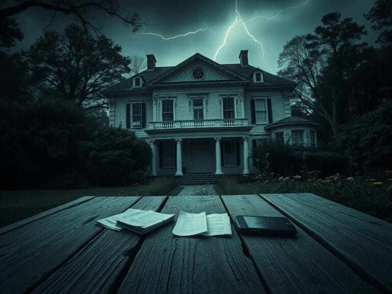 Flick International An old Southern mansion surrounded by dense woods evoking mystery and secrets