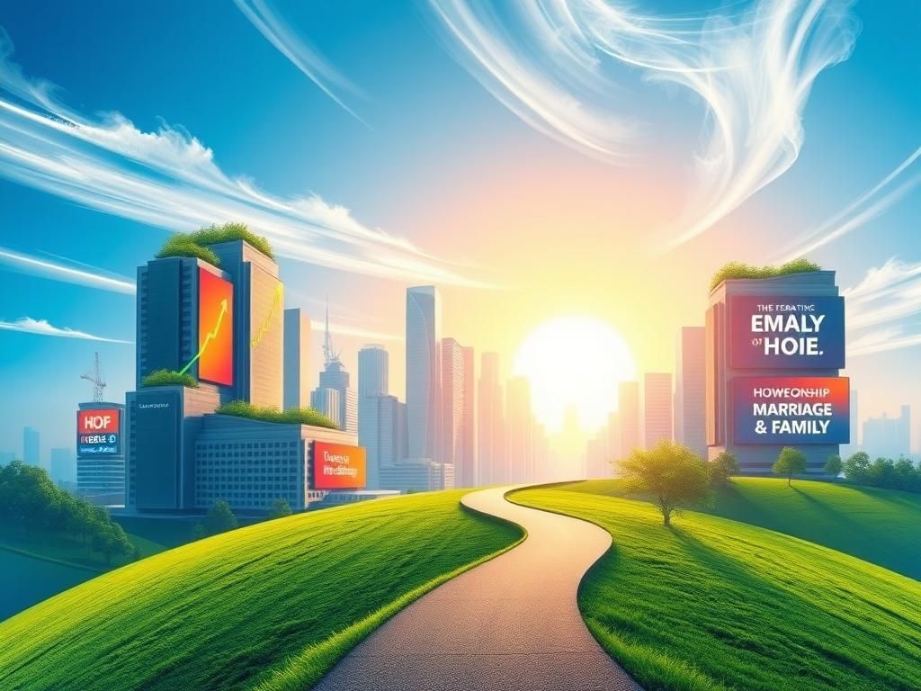 Flick International A vibrant futuristic cityscape symbolizing hope and opportunity for young conservatives