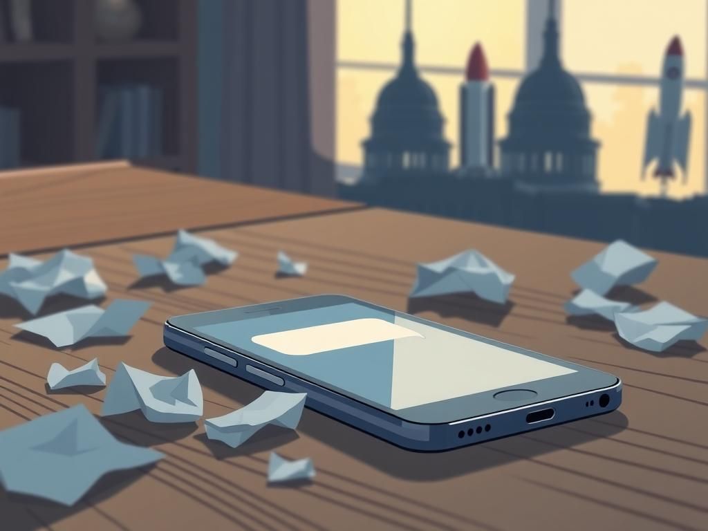 Flick International A smartphone on a wooden table displaying an unopened text message bubble