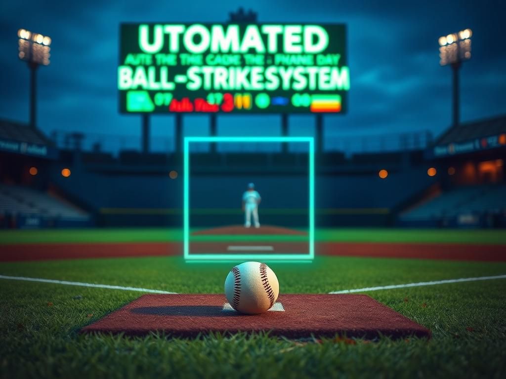 Flick International A close-up view of a baseball field at dusk with home plate and the pitcher's mound