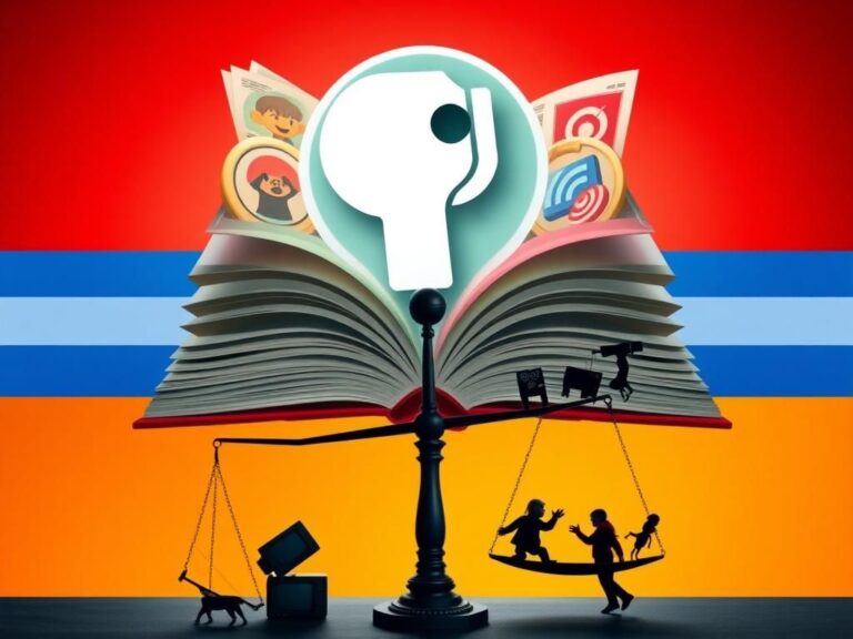 Flick International Large PBS logo set against contrasting colors representing conservative and liberal viewpoints.