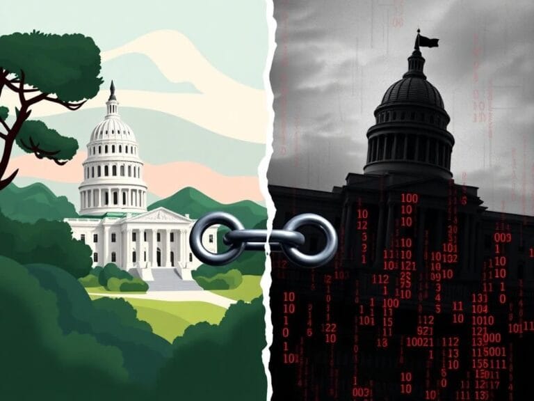 Flick International Split composition illustrating the clash between California healthcare and federal immigration policies