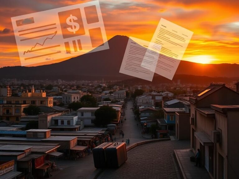 Flick International Aerial view of San Salvador with urban and natural landscapes