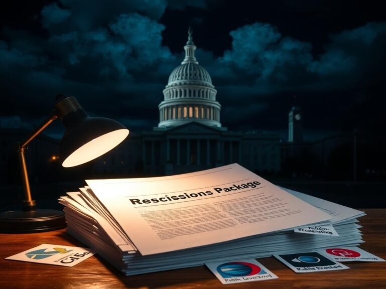 Flick International U.S. Capitol building at night with documents on a desk reflecting on spending cuts