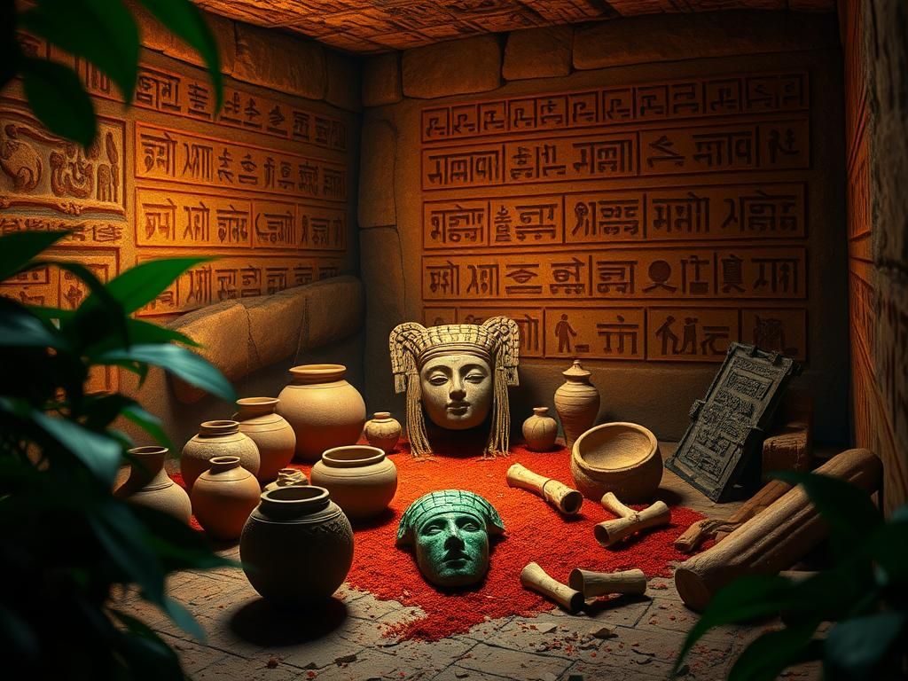 Flick International Ancient Mayan tomb filled with exquisite treasures and artifacts
