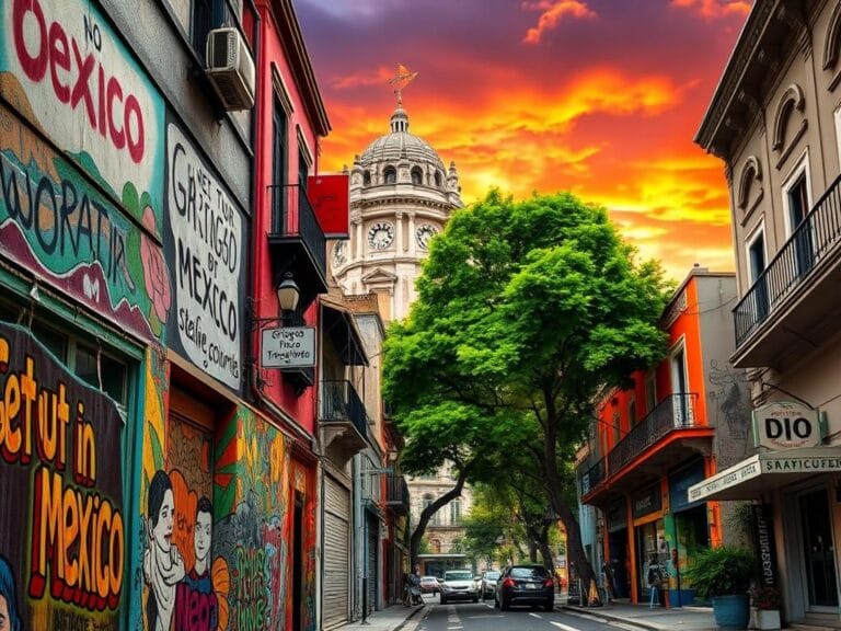 Flick International Colorful street scene in Mexico City reflecting local culture and mass tourism impacts