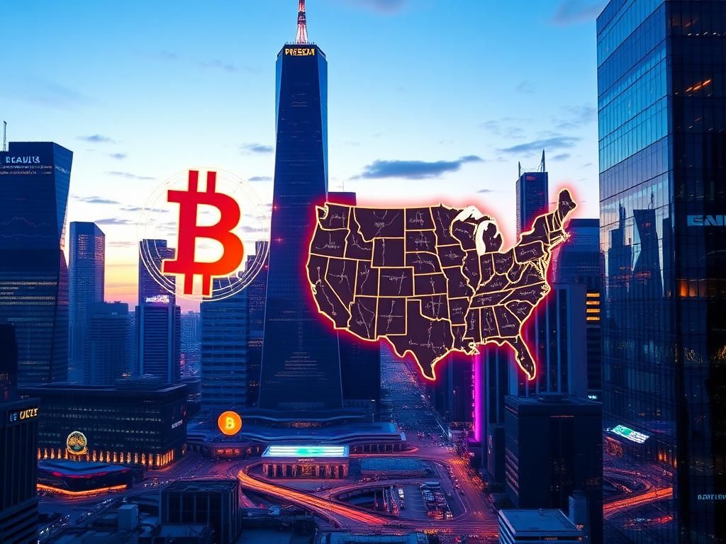 Flick International Futuristic skyline representing the rise of digital currency and innovation