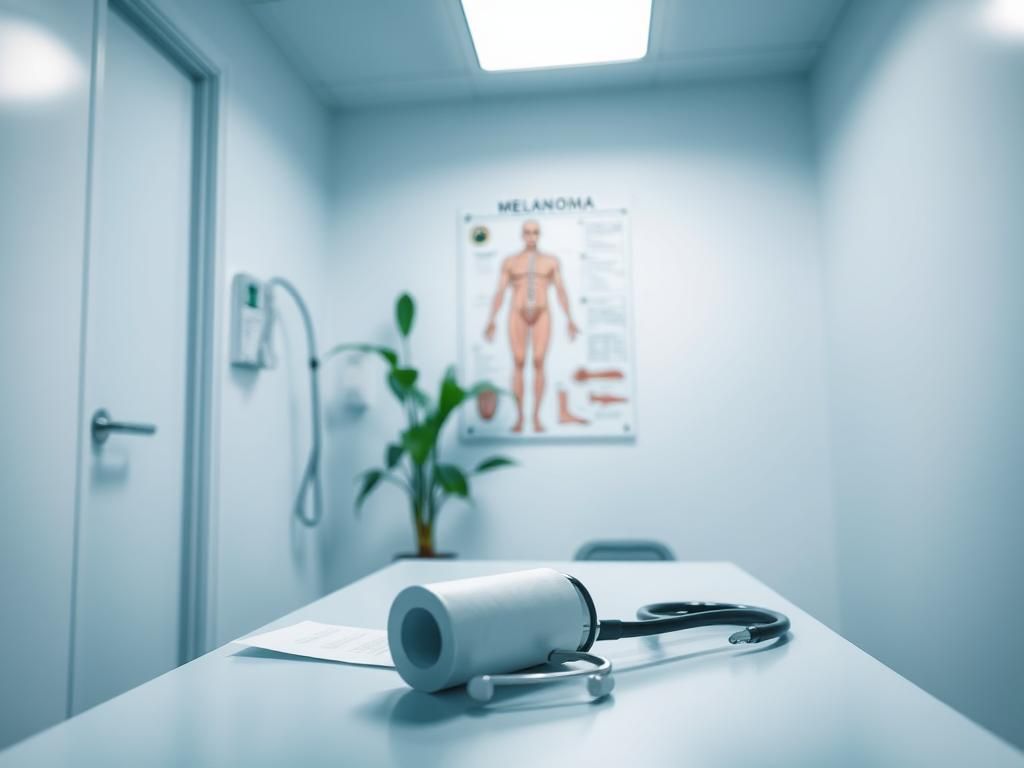 Flick International Close-up of a medical examination room emphasizing the setting for Teddi Mellencamp's cancer journey