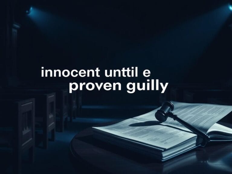 Flick International A courtroom scene featuring empty wooden benches and a gavel on a judge's podium