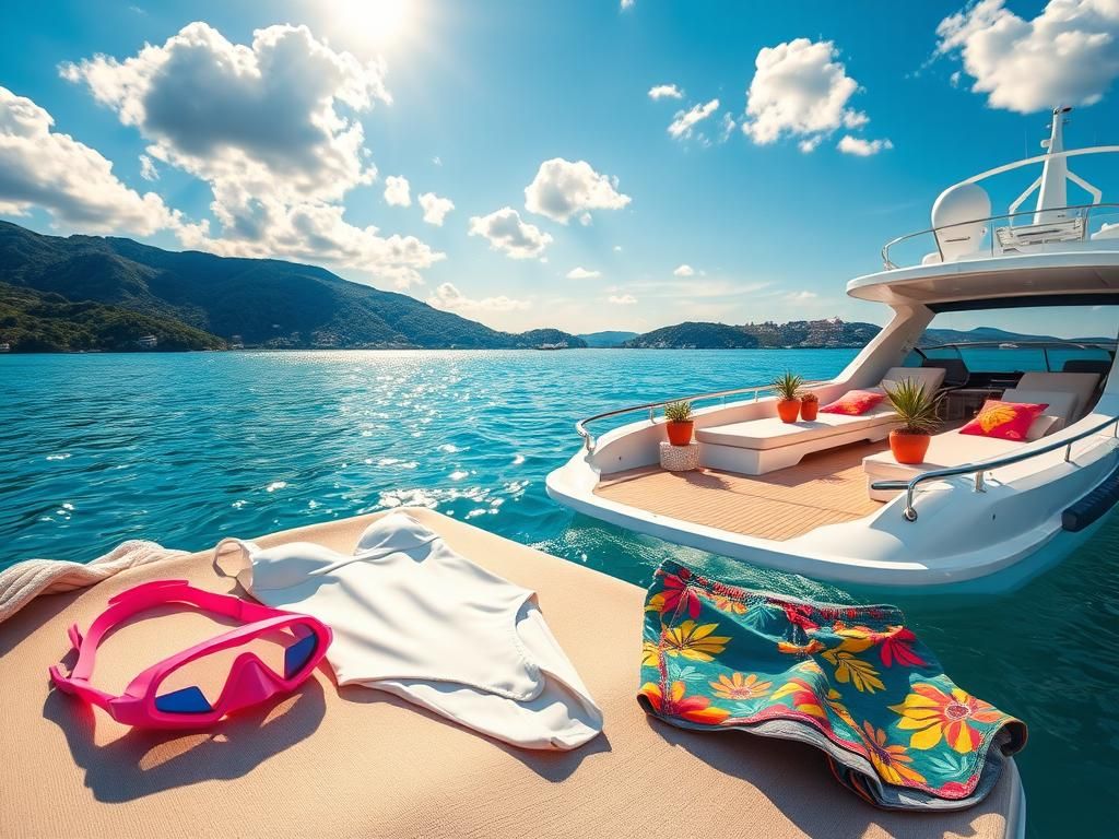 Flick International Reese Witherspoon relaxing on a luxurious yacht in the French Riviera