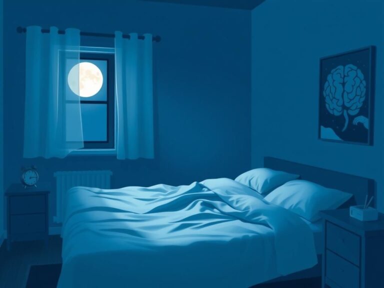 Flick International A serene bedroom scene symbolizing the importance of restful sleep for cognitive health.