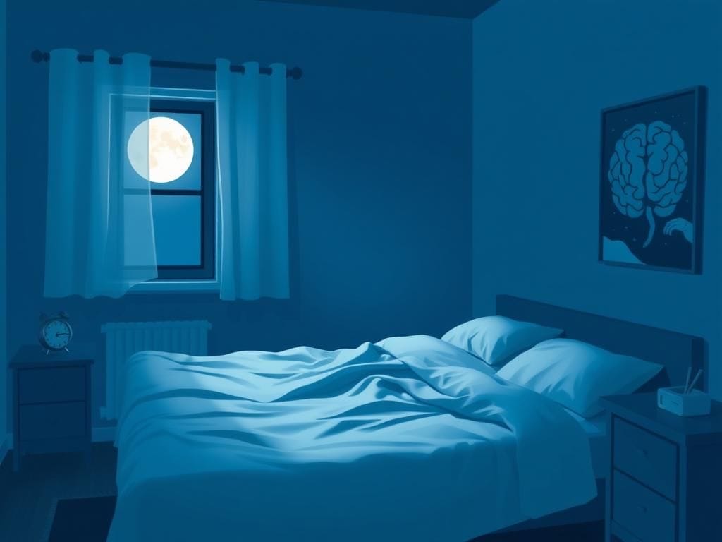 Flick International A serene bedroom scene symbolizing the importance of restful sleep for cognitive health.