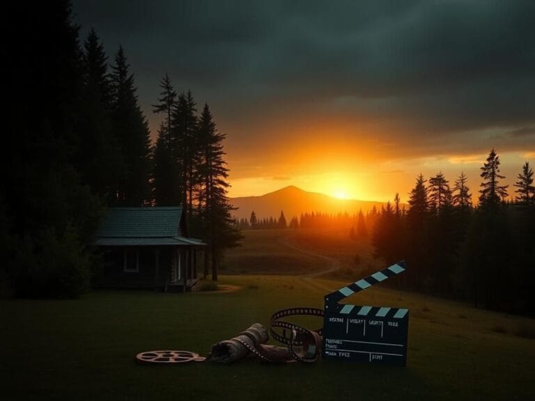 Flick International Rustic cabin in a tranquil forest symbolizing Clint Eastwood's life and relationships