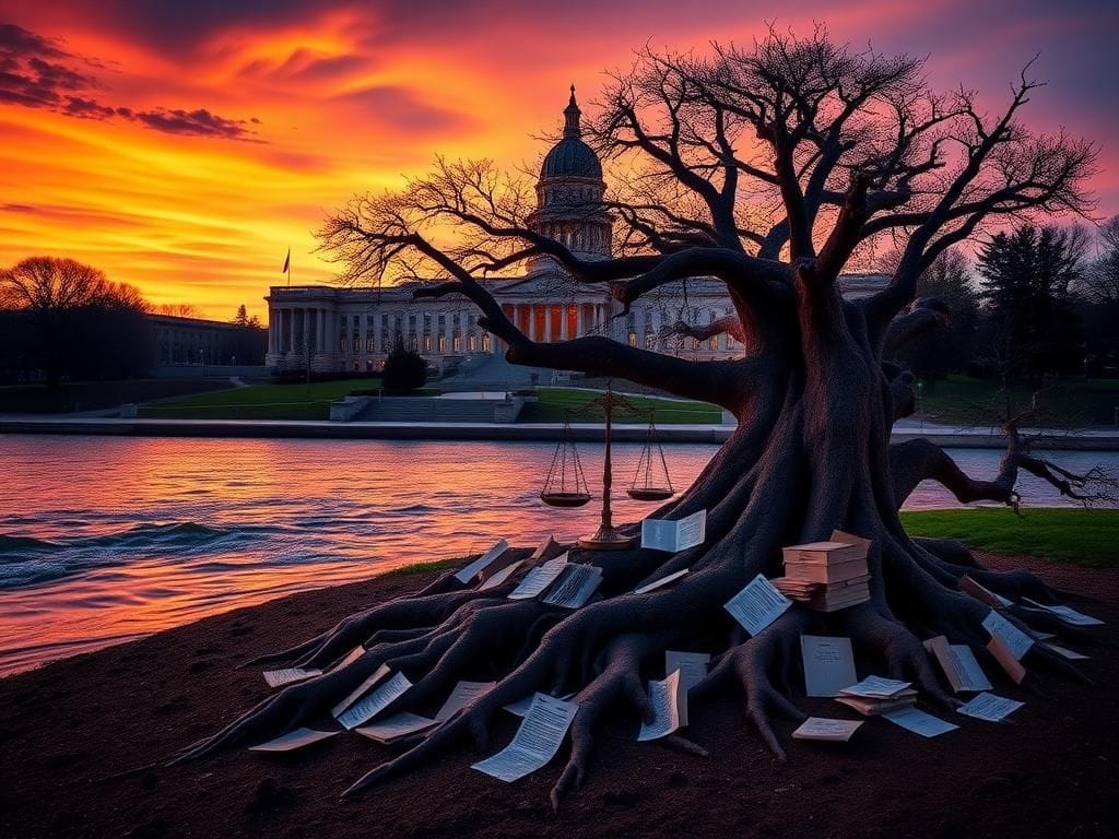 Flick International A dramatic view of the Wisconsin State Capitol at twilight, symbolizing the recent Supreme Court ruling on abortion.