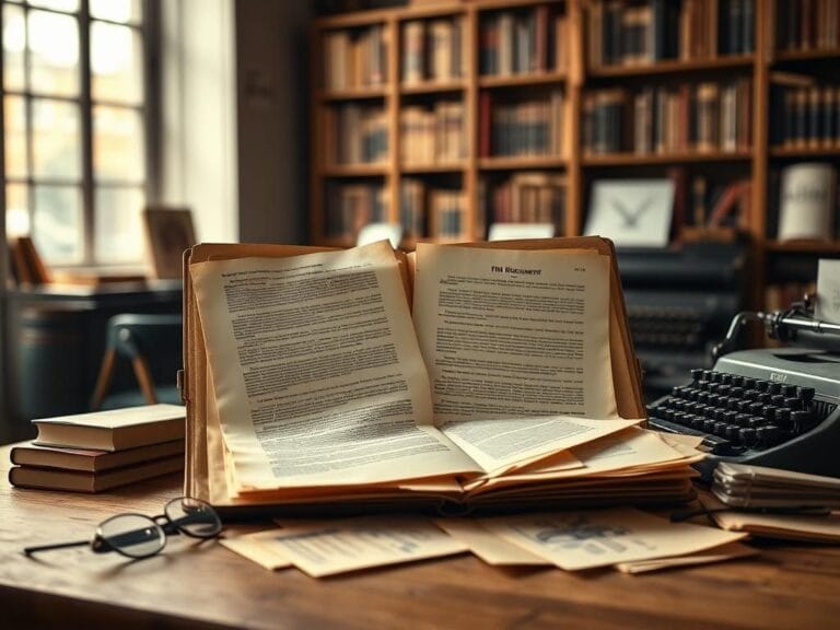 Flick International A vintage scene depicting an open file folder with aged documents related to Martin Luther King Jr. assassination